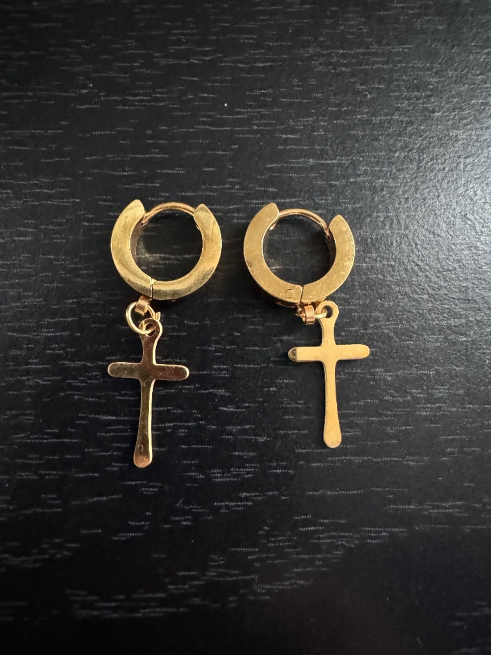Stainless Steel Cross Earrings
